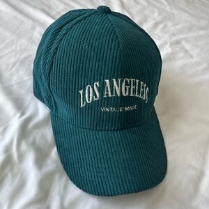 Teal Corduroy Baseball Cap!